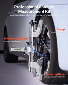 Adaptateur magnétique et à pince pour jauge de carrossage précise, compatible avec les jantes de 11 à 25 pouces pour voiture, camion, SUV, <span class=keywords><strong>moto</strong></span> - Product Image 2