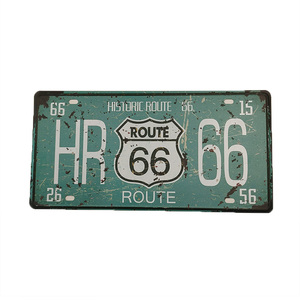 Placas de Matrícula de <span class=keywords><strong>Coche</strong></span> de Metal Personalizadas con Diseño Vintage Histórico, Placas de Registro de Vehículos Personalizadas para Decoración de Pared - Product Image 1