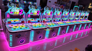 Máquina de Juego Interactiva Operada con Monedas, Rainbow Hit Mouse, Máquina de Juego de Arcade con Martillo - Product Image 6