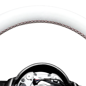 Volante modificado de cuero blanco noble para X1 X2 X3 X4 F10 F06 F91 F92 F93 F12 F13 F90 F02 F36 F35 - Product Image 3