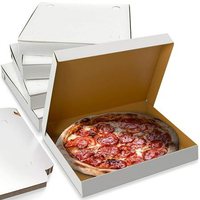 Großhandel Pizza-Schachtel Packungskarton Lieferant 6 7 8 9 10 11 12 14 16 18 Zoll benutzerdefinierter schwarzer Karton Papier-Essen-Schachtel Pizza-Schachteln
