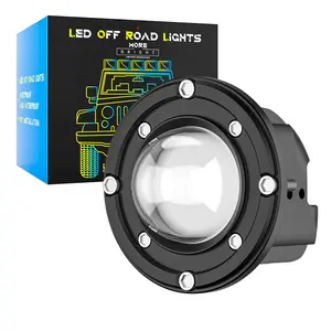 NewWind 15W runder LED-Scheinwerfer Aluminium-Fernlicht IP67 Zweifarbiger eingebetteter runder Scheinwerfer