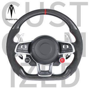 Volant de direction en fibre de carbone LED adapté aux Volkswagen GTI GTS R GTD MK7 <span class=keywords><strong>Golf</strong></span> 6 7 GTD Polo, volant de direction pour VW durable - Product Image 1