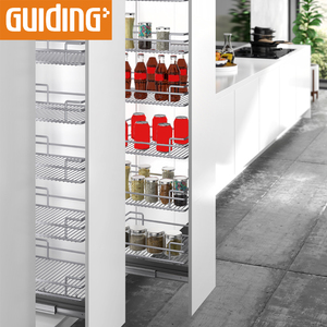 Despensa de cocina, organizador de almacenamiento, rodamiento de bolas, deslizante, extraíble, estantes de alacena para esquina, armarios de cocina - Product Image 2