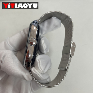 C28Pro <span class=keywords><strong>Montre</strong></span> <span class=keywords><strong>connectée</strong></span> <span class=keywords><strong>Android</strong></span> pas chère, bracelet en acier inoxydable, <span class=keywords><strong>montre</strong></span> intelligente tendance 2025 pour hommes et femmes - Product Image 3