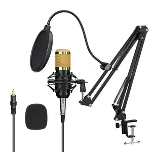 חדש לגמרי BM800 סטודיו מיקרופון הקבל מקצועי מיקרופון עם מעמד ערכת עבור הקלטת קול