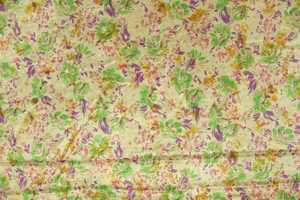 Robe en coton à imprimé floral vert Tissu imprimé en soie Sari Block Tissu indien teint Tissu de robe par Yard Vêtements pour femmes - Product Image 2