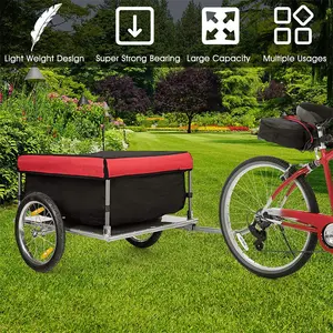 Oxford double cargo trailer bicycle cart trailer for bicycle