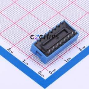 DS-08-B-T DIP Switch Through hole Component (THT) Switch Single Pole Single Throw 8 2.54mm 25mA - Product Image 2