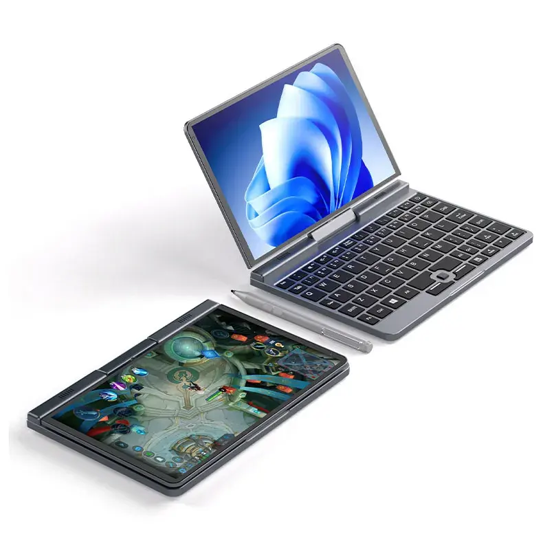 2 Trong 1 Notbook 360 Độ Yoga Chuyển Đổi Màn Hình Cảm Ứng 8 Inch Core N100 Mini Pocket Máy Tính Xách Tay 128GB 256GB 512GB Máy Tính Xách Tay