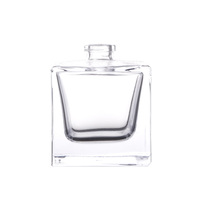 Vente directe usine – Flacons de parfum carrés en verre très demandés, 30ML, 50ML, 100ML, avec bouchon en bois et pulvérisateur à pompe