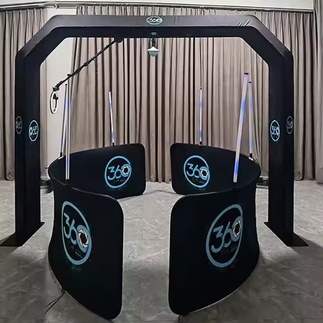 360 Photo Booth Giratorio with High Angle Photo Booth and Interactive Mirror Photo Booth
