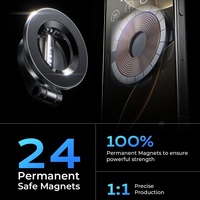 LISEN Support de téléphone magnétique pliable de qualité supérieure pour voiture Support de téléphone rotatif à 360 ° pour voitures pour iPhone 16 Pro Max