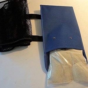 Animal Pool Escape Net Foldable Rectangle Small Animal Rescue Ramp Frog Bird Climbing <b>Ladder</b> Blue Non Woven Fabric - Product Image 2