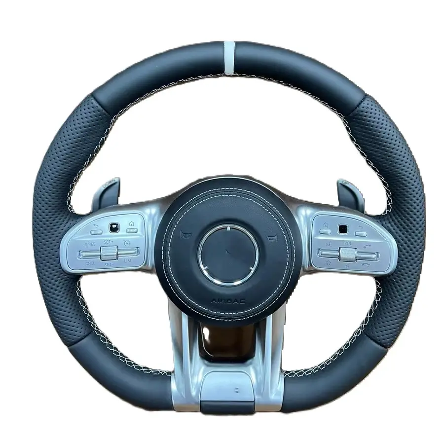 With Import Decoder AMG Steering Wheel For Mercedes Benz GLC GLA W204 W205 W212 W213 W222 G63 G500 W253 W219 W218 W166 W67 W207