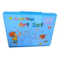 Ensemble de peinture, de coloriage et de dessin pour enfants, 208 pièces, super méga ensemble d'art, ensemble d'art de 208 pièces