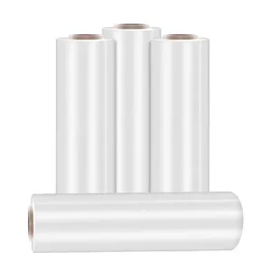 White Cling Agriculture Black Lldpe Hand Ceiling Handles Pe Hood <b>Mini</b> Jumbo Roll Pallet Wrapping Stretch Wrap Film - Product Image 5