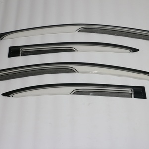 แผ่นบังแดดรถยนต์ KQD สำหรับ Nissan NP200 ปี 2008-2014 สีดำและสีขาว วัสดุ PMMA ติดตั้งด้วยเทป 3M - Product Image 1