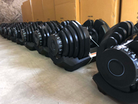 Ensemble d'haltères réglables pour l'entraînement de musculation en gros avec support – Haltères réglables avec support