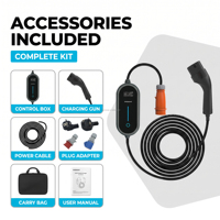 Chargeur EV portable extérieur IP65 7kW Type 2 OCPP RFID DLB IP65 OEM Vente en gros pour la maison Chargeur EV 3.5kW