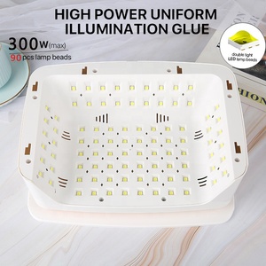 Nieuw Ontwerp 2 In 1 Sungel Polish Nageldroger Met Pu Hand Kussen En High Power 380W Nail Art Tool Sneldrogende Uv Led Nagellamp - Product Image 4
