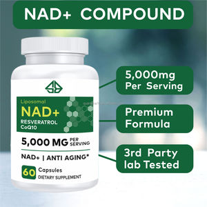 Suplemento de Vitamina NAD+ Resveratrol Coenzima Q10 para Mejorar la Energía Celular y Combatir el Envejecimiento, 60 Cápsulas, Unisex, Adultos - Product Image 5