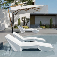 Meubles d'extérieur commerciaux 5 étoiles pour hôtels, piscines et plages, chaises longues