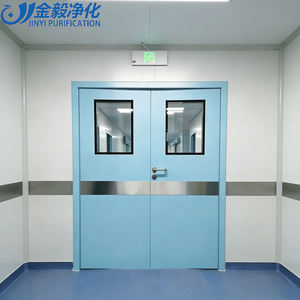 Porte Ospedaliere in Acciaio Inox Standard GMP, Porte Tagliafuoco per Ospedali, Porta Medica Ermetica Singola per Farmacie e Ospedali - Product Image 3