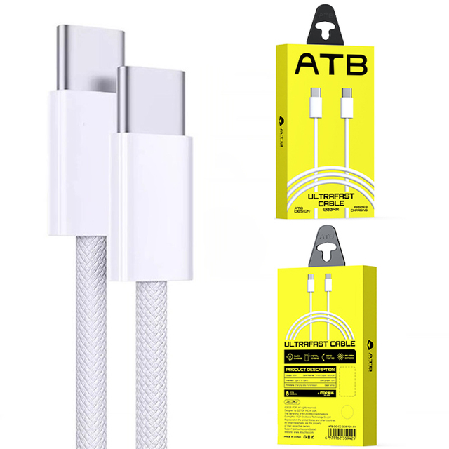 ATB PD Phone Charging Cables 1.2M 60W Fast Charging Cable Type C-Type C for iphone 15 Charging Cable