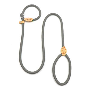 Nylon <b>Dog</b> <b>Leash</b> Gray Color Hands Free Simple Style With Snap Hook Reflective Decoration - Product Image 1