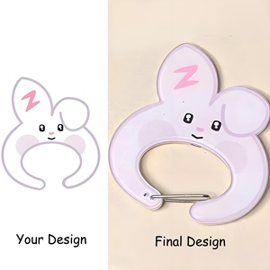 Porte-clés mousqueton personnalisé en acrylique motif dessin animé, clip de sac mignon, accessoires pour Kpop, goodies, promotion de concert, cadeau - Product Image 6