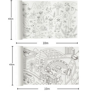 Zhorya nuovi giocattoli 2023 scene <span class=keywords><strong>disegno</strong></span> <span class=keywords><strong>muro</strong></span> di Graffiti giganti per bambini 10M di lunghezza pittura rotolo di carta <span class=keywords><strong>da</strong></span> <span class=keywords><strong>colorare</strong></span> - Product Image 6