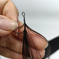 Extensions de cheveux en plumes de troisième génération en forme de A, sans pliage, en cheveux humains vierges Remy, invisibles et confortables – Ventes flash usine