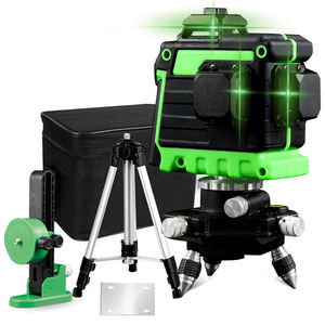 Niveau laser 3D sans fil AGL11 12 lignes 360° auto-nivelant, puissant faisceau vert industriel 360° °   Horizontal Vertical Comprend un trépied - Product Image 1