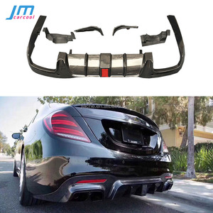 Difusor de parachoques trasero de Material de fibra de carbono/FRP con garganta trasera para Mercedes Benz Clase <span class=keywords><strong>S</strong></span> W222 S63 S65 AMG 2018 2019 - Product Image 1