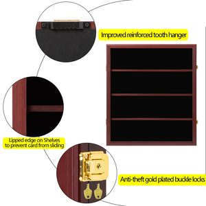 Boîte de présentation 2026 pour cadres <span class=keywords><strong>photo</strong></span>, fleurs, objets de collection et cartes gradées, avec <span class=keywords><strong>verre</strong></span> anti-décoloration et protection UV, design moderne, capacité 24 pochettes - Product Image 2