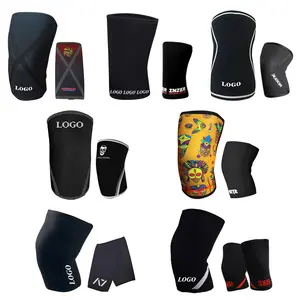 ROEGADYN SBR SCR Powerlifting Custom Logo Knee Support 5MM 7MM Neoprene Knee Compression Sleeve For Weightlifting