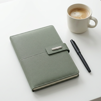 Carnet de notes en cuir de haute qualité format A5 avec fermeture magnétique, agenda pour réunions d'affaires, logo personnalisable, journal