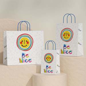 Bolsa de Papel Kraft de Alta Calidad, Duradera, Clásica, con Logotipo Personalizado, para Compras o Regalos, con Asa de Cuerda de Algodón - Product Image 5