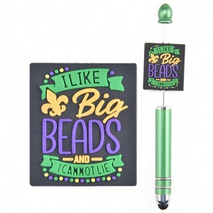 Nueva tendencia Focal Beads para bolígrafos Pop Singer Taylor <span class=keywords><strong>Bad</strong></span> <span class=keywords><strong>Bunny</strong></span> <span class=keywords><strong>Karol</strong></span> <span class=keywords><strong>G</strong></span> Selena Football Focal Beads Best Dad Silicone Focal Beads - Product Image 6