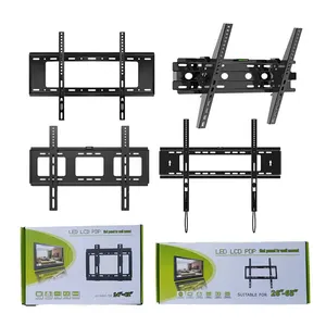 Suporte universal para TV, suporte de parede retrátil para monitor LCD LED de 12-43 polegadas, painel plano, suporte giratório de plasma para TV