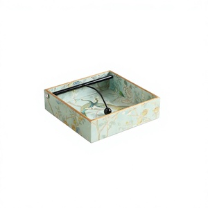 Premium White Bathroom <b>Accessories</b> with Pearl Inlay Tissue Boxes - Product Image 1