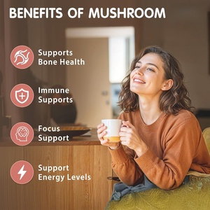 OEM/ODM Private Label Organic Functional Mushroom Coffee Powder Lions Mane Reishi Cordyceps Chaga Instant Blend for Adults - Product Image 3