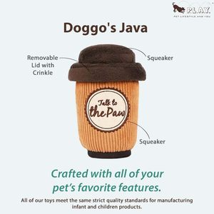 Jouets en peluche pour animaux de compagnie, design de tasse à café personnalisé par le fabricant, nouveaux jouets couineurs pour chiens - Product Image 2