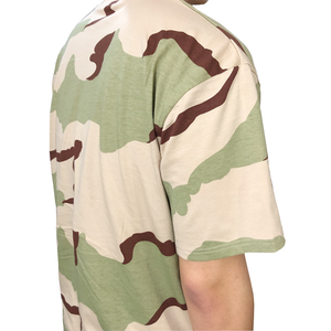 DFU0153 Camiseta Polo de Cuello Redondo, Personalizada, 3 Colores, Camuflaje Desértico, 100% Algodón Tejido, Manga Corta, Suave y Cómoda - Product Image 2