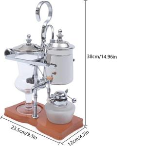 Belgique Famille Balance Siphon Siphon Élégant <span class=keywords><strong>Double</strong></span> Fossé Fulcrum Poignée De Luxe Antique Brasseur Thé Cafetière - Product Image 3