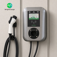 Estación de Carga para Vehículos Eléctricos en Comunidades Residenciales, Wallbox de 11KW, IP65 Impermeable, Inteligente, CA Tipo 2, OCPP, RFID, WiFi, FCC/CE/ETL/UKCA, Nuevo