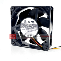 109R1212H1021 12V 0.52A Kipas Pendingin Bola Ganda Sanyo Asli 120*120*38
