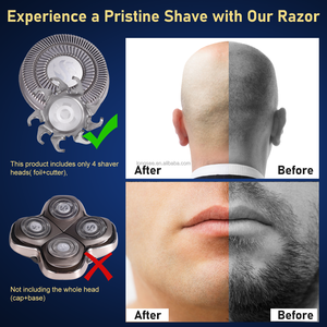 Mishave électrique pour crâne <span class=keywords><strong>rasoir</strong></span> Pro lames de remplacement 4 pièces/paquet pièces ménagères chauve homme <span class=keywords><strong>rasoir</strong></span> têtes de <span class=keywords><strong>rasoir</strong></span> Pitbull Carver PR - Product Image 6