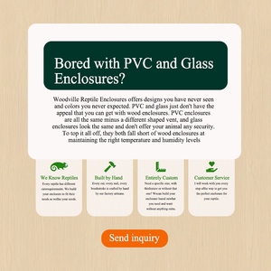 Woodville commercio all'ingrosso all'aperto gabbia di tartaruga chiudibile a chiave Habitat per interni esterni scatola di legno tartaruga rettile involucro - Product Image 2